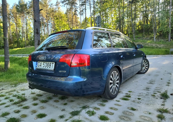 Audi A4 cena 24000 przebieg: 276000, rok produkcji 2008 z Gdynia małe 106
